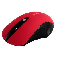 MOUSE INALAMBRICO TECHZONE ROJO 2.4GHZ BATERIAS AAA 800 A 1600 DPI