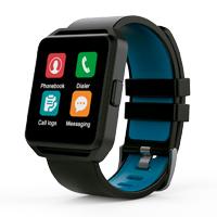 GHIA SMART WATCH/ PANTALLA 1.54 TOUCH / BT / IOS / ANDROID / NEGRO - AZUL - ABD Systems