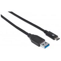 CABLE MANHATTAN USB 3.1, GEN 2, A MACHO/ C MACHO, 10 GBPS, 1 M, NEGRO - ABD Systems