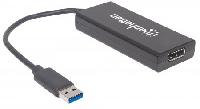 CONVERTIDOR MANHATTAN USB 3.0 A DISPLAYPOR 4K M-H