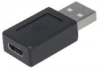 ADAPTADOR MANHATTAN USB-C A USB TIPO A 2.0 HEMBRA-MACHO - ABD Systems