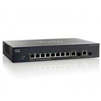 SWITCH CISCO SMB GIGABIT ETHERNET, 8 PUERTOS 10/100/1000MBPS + 2 PUERTOS SFP, 20 GBIT/S, 16.384 ENTRADAS