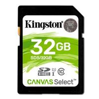 MEMORIA KINGSTON SDHC CANVAS SELECT 32GB UHS-I CLASE 10 - ABD Systems