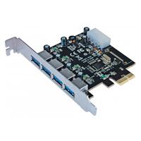 TARJETA PCI EXPRESS MANHATTAN USB 3.0 4 PUERTOS BRACKET LARGO ESTANDAR - ABD Systems