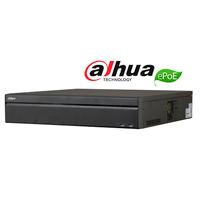 NVR DAHUA 32 CANALES IP 4K/ H265+/ RENDIMIENTO 320MBPS/ 2 HDMI/ VGA/ 16 PUERTOS POE/ 8 PUERTOS EPOE/ SOPORTA 8 HDD/ P2P/DEWARPING