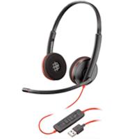 AUDIFONO Y MIC DE DIADEMA PLANTRONICS BLACKWIRE C3220 ALAMBRICA BINAURAL USB - ABD Systems