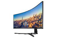 MONITOR LED SAMSUNG 49 WIDESCREEN UHD 3,840 X 1,080 LC49J890DKLXZX, NEGRO,2 HDMI 1 DISP PORT, USB 3 CURVO