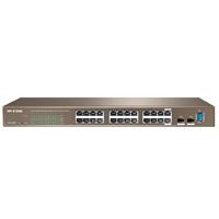 SWITCH ADMINISTRABLE G3224T IP-COM 24 PUERTOS GE, 2 SFP (COMBO) NO PUERTO CONSOLA, 19 PROTECCION 6KV, SOPORTE LACP, STP, RSTP, VLAN ACL, DHCP. IGMP, TELNET, SNMP - ABD Systems
