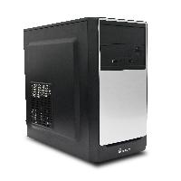 GABINETE QUARONI MEDIA TORRE / MICRO ATX / PLATA / FUENTE 400W / 204 PINES / USB 2.0 / AUDIO / PC