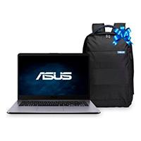 PORTATIL LAPTOP ASUS VIVOBOOK 15.6 HD/ AMD DC A9 9425/4GB/DD 1TB/HDMI/USB 2.0/USB 3.0/USB 3.1 TIPO C/RJ45/BLUETOOTH 4.2/WEB CAM/GRIS/WIN10 HOME/BACKPACK