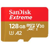 MEMORIA SANDISK EXTREME 128GB MICRO SDXC 160MB/S 4K CLASE 10 A2 V30 C/ADAPTADOR - ABD Systems