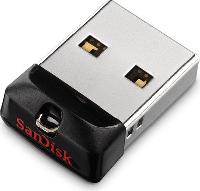 MEMORIA SANDISK 64GB USB 2.0 CRUZER FIT Z33 NEGRO MINI - ABD Systems