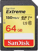 MEMORIA SANDISK 64GB SDXC EXTREM UHS-I 150MB/S 4K V30 CLASE 10 - ABD Systems