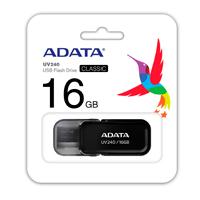MEMORIA ADATA 16GB USB 2.0 UV240 NEGRO