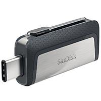 MEMORIA SANDISK 128GB DUAL ULTRA USB TIPO-C / USB 3.1 NEGRO / PLATA 150MB/S - ABD Systems