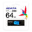 MEMORIA ADATA 64GB USB 3.1 UV320 RETRACTIL NEGRO-AZUL