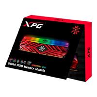 MEMORIA ADATA UDIMM DDR4 8GB PC4-25600 3200MHZ CL16 1.35V XPG SPECTRIX D41 RGB ROJO CON DISIPADOR PC/GAMER/ALTO RENDIMIENTO