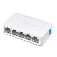 SWITCH TP-LINK MERCUSYS MS105 5 PUERTOS RJ45 10/100 MBPS NO ADMINISTRABLE AUTO MDI/MDIX HALF Y FULL DUPLEX PARA ESCRITORIO - ABD Systems