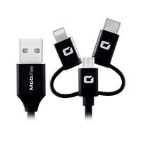 CABLE TPE USB-LIGHTNING MOBIFREE COLOR NEGRO MB-923651