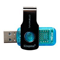 MEMORIA KINGSTON 16GB USB 3.1 ALTA VELOCIDAD / DATATRAVELER SWIVL AZUL - ABD Systems