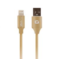 CABLE TPE USB-LIGHTNING MOBIFREE COLOR GOLD 1MT MB-923682