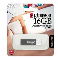 MEMORIA KINGSTON 16GB USB 3.1 DATATRAVELER MINI DTM7 GRIS - ABD Systems