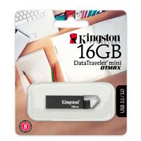 MEMORIA KINGSTON 16GB USB 3.1 DATATRAVELER MINI DTMRX GRIS - ABD Systems
