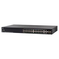 SWITCH CISCO SMB // 24 PUERTOS 10/100/1000 GIGAETHERNET // 4X10 GIGAETHERNET (2X10G BASE-T/SFP+COMBO+2XSFP+) // POE 195W // ADMINISTRABLE - ABD Systems