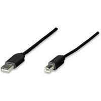 CABLE USB 1.1 MANHATTAN A-B 1.8 MTS NEGRO