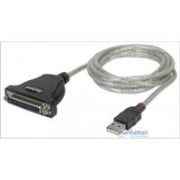 CABLE CONVERTIDOR MANHATTAN USB A PARALELO DB25 1.8M IMPRESORA - ABD Systems