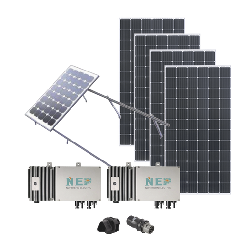 Kit Solar para interconexión de 1.1 kW de Potencia, 220 Vca con Micro Inversores y Paneles Monocristalinos de Máxima Eficiencia.