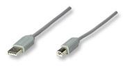 CABLE USB 1.1 MANHATTAN A-B 3 MTS GRIS