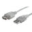 CABLE USB 2.0 EXTENSION MANHATTN 1.8 MTS TIPO A MACHO - A HEMBRA PLATA