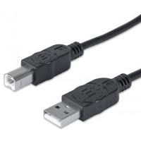 CABLE USB 2.0 MANHATTAN A-B DE 3.0 MTS NEGRO