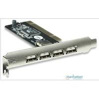 TARJETA USB MANHATTAN PCI VERSION 2.0 4 PUERTOS - ABD Systems