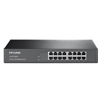 SWITCH TP-LINK TL-SF1016DS 16 PUERTOS RJ45 10/100 MBPS NO ADMINISTRABLE PARA ESCRITORIO O RACK DE 13 PULGADAS - ABD Systems