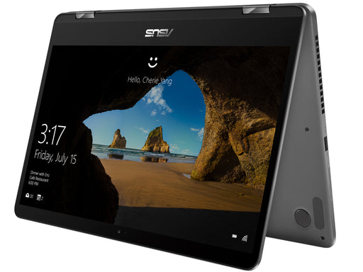 PORTATIL LAPTOP ASUS ZENBOOK FLIP 14 FHD/CORE I5 8250U/8GB/DD 256GB M.2 SSD/HDMI/USB 3.0/USB 3.1 TIPO C/BLUETOOTH 4.2/WEB CAM HD/TOUCH/WIN10 HOME/GRIS/FUNDA+LAPIZ STYLUS