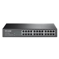 SWITCH TP-LINK TL-SF1024D 24 PUERTOS RJ45 10/100 MBPS NO ADMINISTRABLE PARA ESCRITORIO O RACK DE 13 PULGADAS - ABD Systems