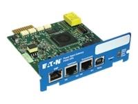 TARJETA DE COMUNICACION EATON (WEB/SNMP MODBUS TCP/IP) COMPATIBLE UPS 9155,9355,9390,9395, BLADE AND EMP(ANALISIS DE MONITOREO AMBIENTAL)