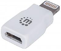 ADAPTADOR USB MICRO B A LIGHTNING 8 PIN MANHATTAN P/IPHONE 5 5S 5C IPOD TOUCH 5A GN IPAD 4A GN - ABD Systems
