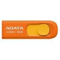 MEMORIA ADATA 8GB USB 2.0 C008 RETRACTIL NARANJA