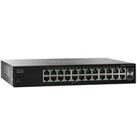 SWITCH CISCO SMB - 24 PUERTOS - 10/100/1000 - NO ADMINISTRABLE - 2 PUERTOS SFP - RACK - QOS - ABD Systems