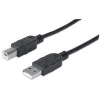 CABLE MANHATTAN USB V2.0 A-B 1.8M NEGRO BLISTER - ABD Systems