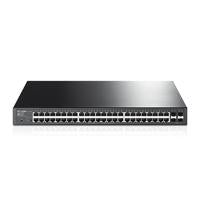 SWITCH INTELIGENTE TP-LINK T1600G-52PS (TL-SG2452P) 48 PUERTOS RJ45 10/100/1000MBPS POE+ ADMINISTRABLE CON 4 RANURAS SFP GIGABIT JETSTREAM - ABD Systems