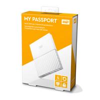 DD EXTERNO PORTATIL 4TB WD MY PASSPORT BLANCO 2.5/USB3.0/COPIA LOCAL/ENCRIPTACION/WIN - ABD Systems