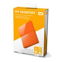 DD EXTERNO PORTATIL 4TB WD MY PASSPORT NARANJA 2.5/USB3.0/COPIA LOCAL/ENCRIPTACION/WIN - ABD Systems