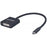 CONVERTIDOR DE VIDEO  MANHATTAN USB  3.1 TIPO C MACHO  A DVI HEMBRA COLOR NEGRO