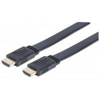 CABLE HDMI PLANO MANHATTAN 5.0M ETHERNET 3D 4K M-M VELOCIDAD 2.0 - ABD Systems