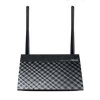 ROUTER / REPETIDOR ASUS RT-N300/B1 /300MBPS /2.4GHZ / 4X10-100 /2 ANTENAS EXT 5 DBI /GRIS CON NEGRO