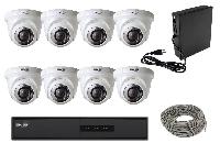 KIT DE CCTV HD GVS SECURITY / DVR 8CH / 8 CAMARAS TIPO DOMO ALTA DEFINICION 1080P / 1 FUENTE DE PODER / 1 CABLE UTP CAT5 / NO INCLUYE TRANCEPTORES NI DISCO DURO